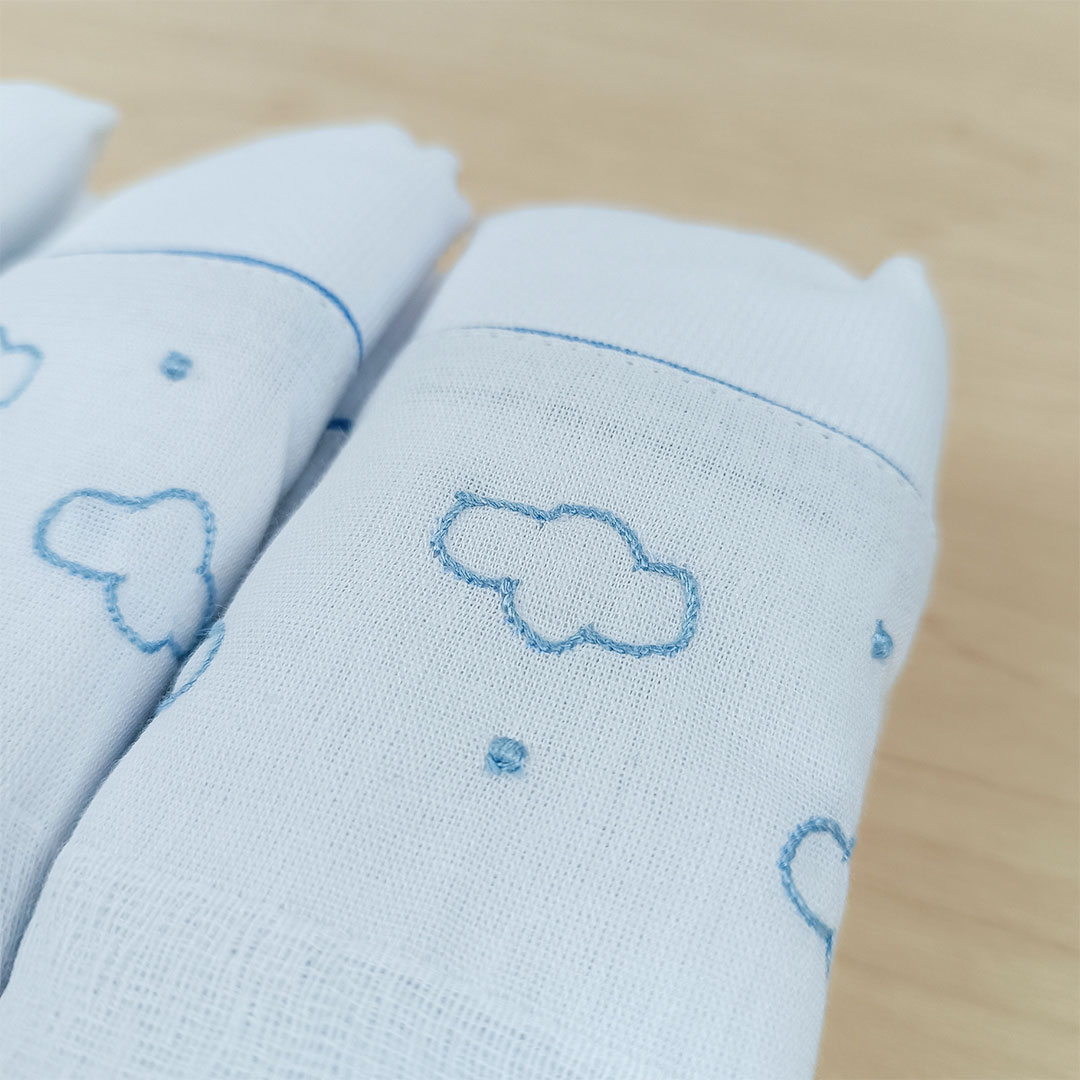 Kit fraldas - Nuvens azuis - Imagem 2
