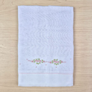 Toalha fralda – Florzinhas rosas