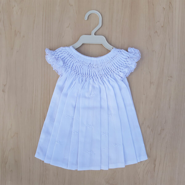 Vestido casinha de abelha - Branco