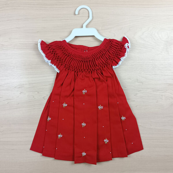 Vestido casinha de abelha - Vermelho