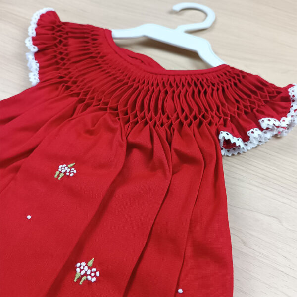 Vestido casinha de abelha - Vermelho - Image 3