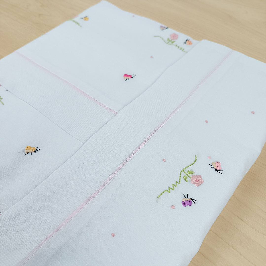 Jogo lençol de berço - Jardim encantado - Imagem 3