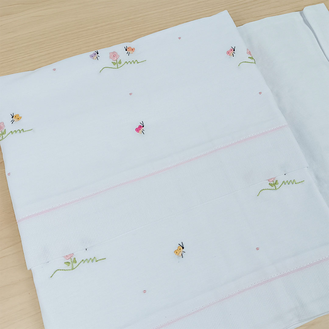 Jogo lençol de berço - Jardim encantado - Imagem 4